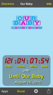 our baby countdown iphone screenshot 1