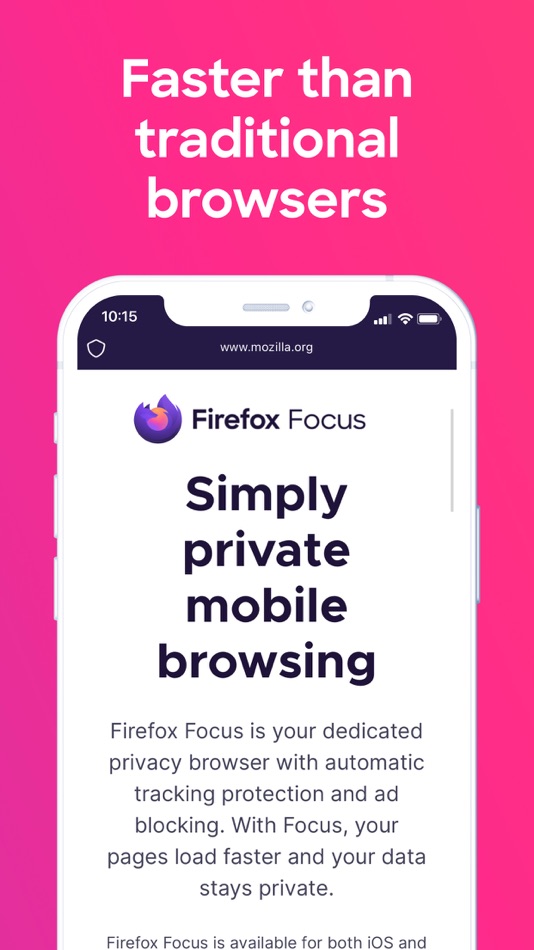 #4. Firefox Focus: Privacy browser (iOS) โดย: Mozilla