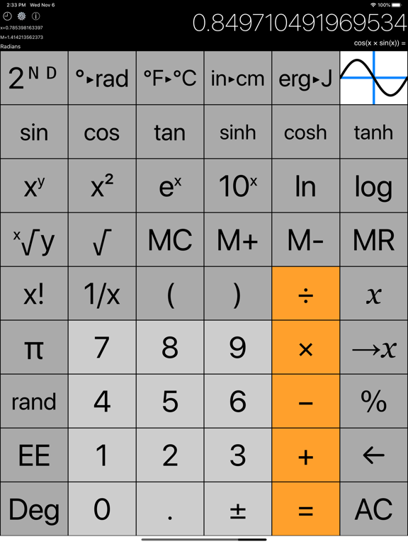 GraphCalcPro2Go iPad screenshot 3 - Utilities app