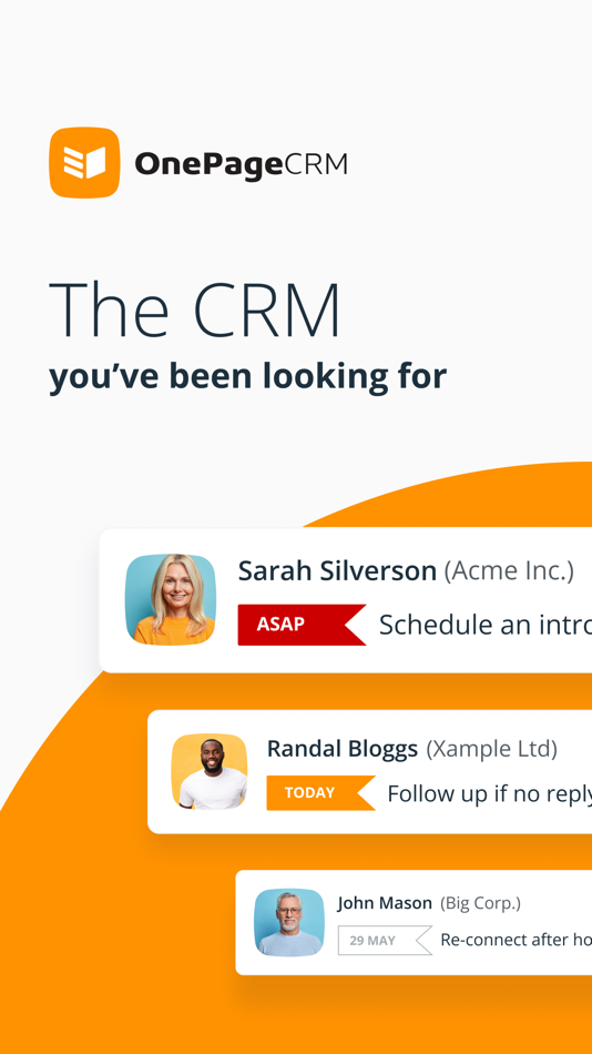#1. OnePageCRM - Simple CRM System (iOS) 由: OnePageCRM