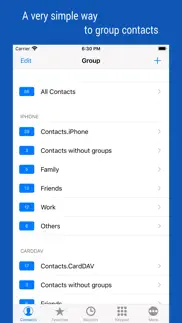 icontacts+: contacts group kit iphone screenshot 1
