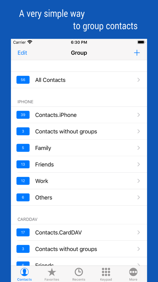 iContacts+: Contact Group Tool - 4.33 - (iOS)