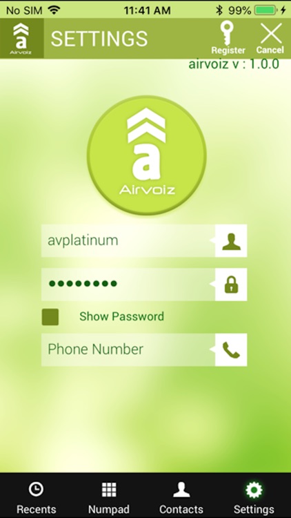 Airvoiz Dialer