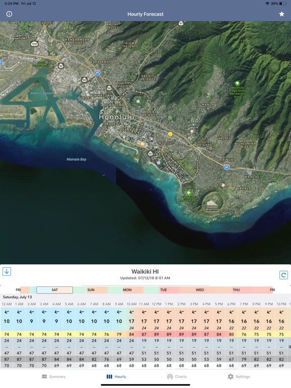Screenshot #2 for National Weather Forecast Data