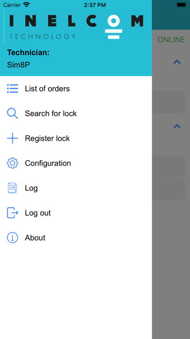 BLE Access Control Screenshot