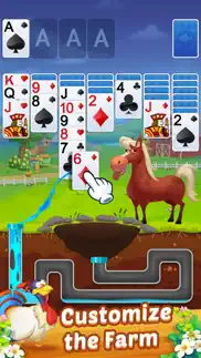 solitaire - my farm friends iphone screenshot 2