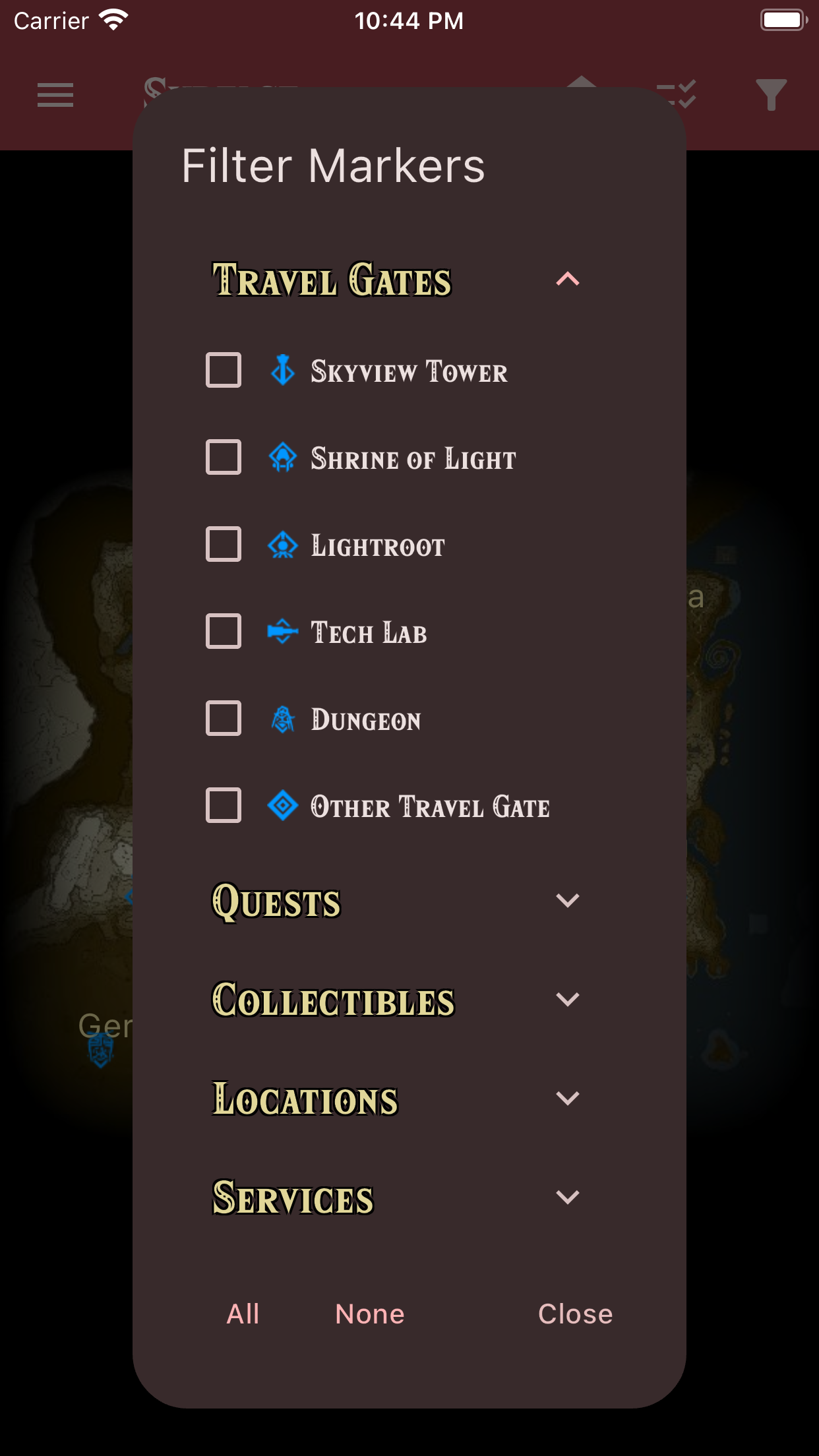 Tears Map