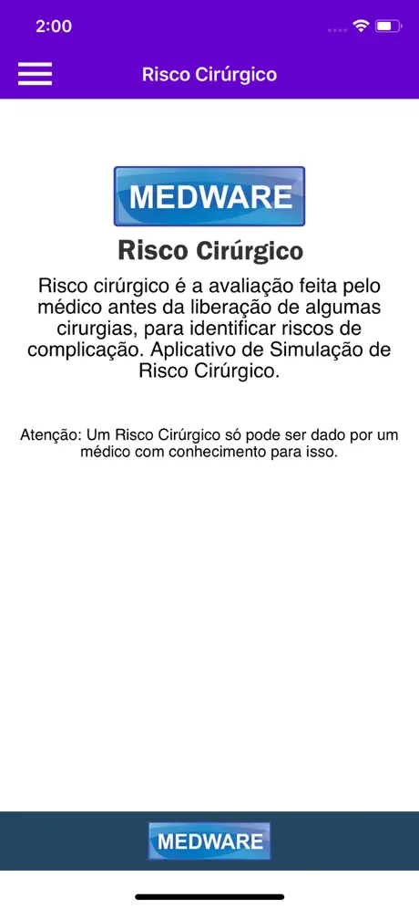 Risco Cirúrgico