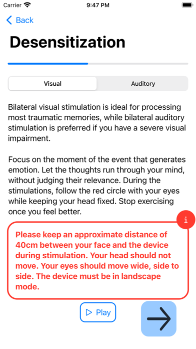 EMDR Assist+ Screenshot