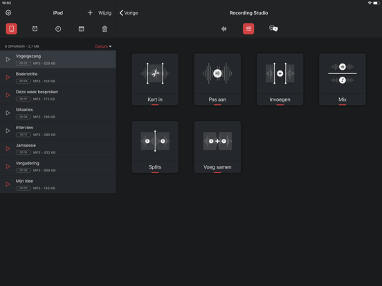 Dictafoon Pro - Geluid Opnemen iPad app afbeelding 6