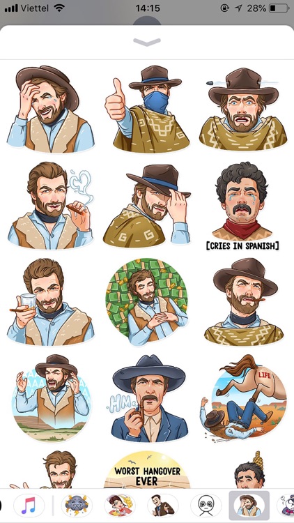 Cowboy Emoji Funny Stickers