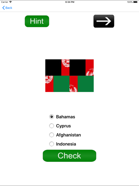 Guess The Flag iPad screenshot
