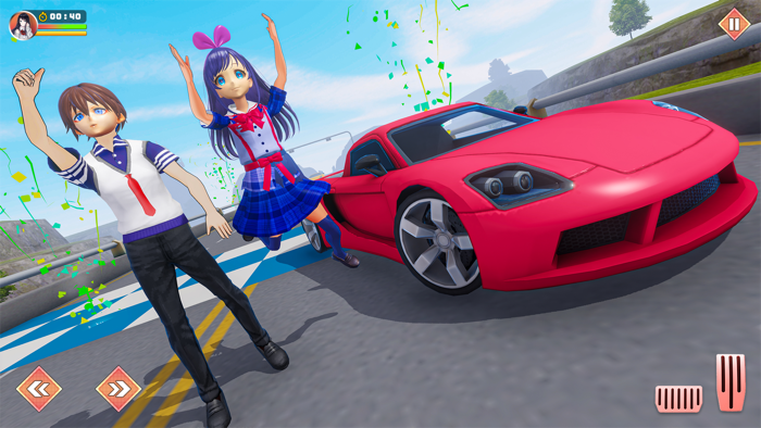 Anime School Girl Love Life 3D