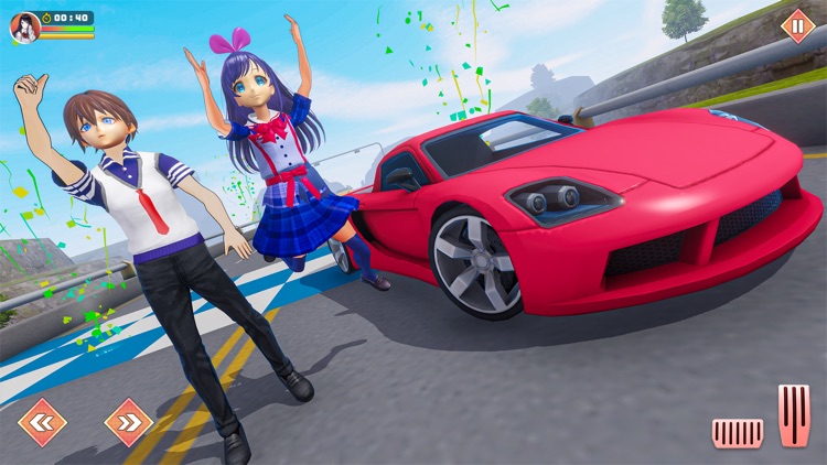 Anime School Girl Love Life 3D screenshot-4