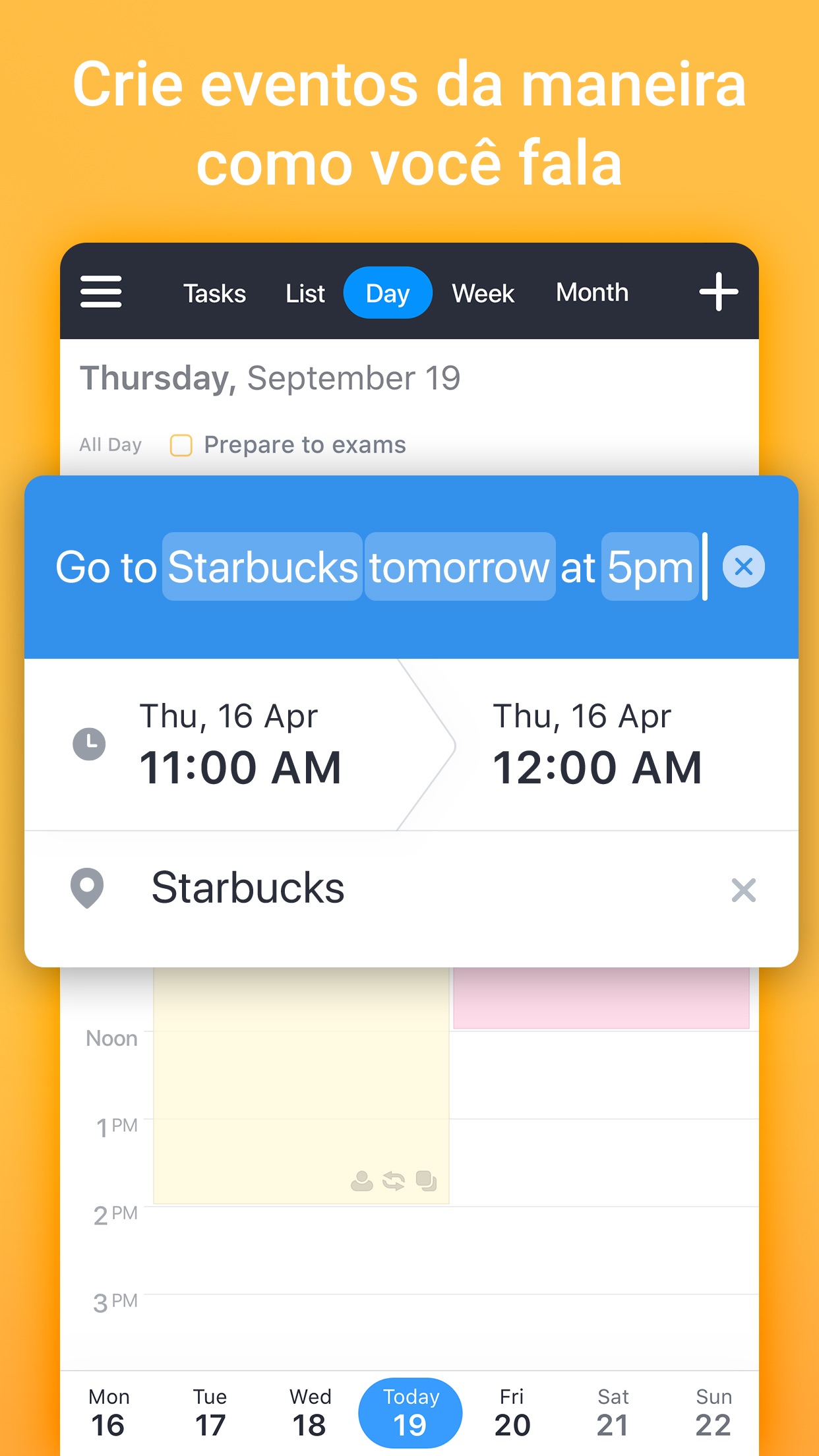 Screenshot do app Calendars 5 da Readdle