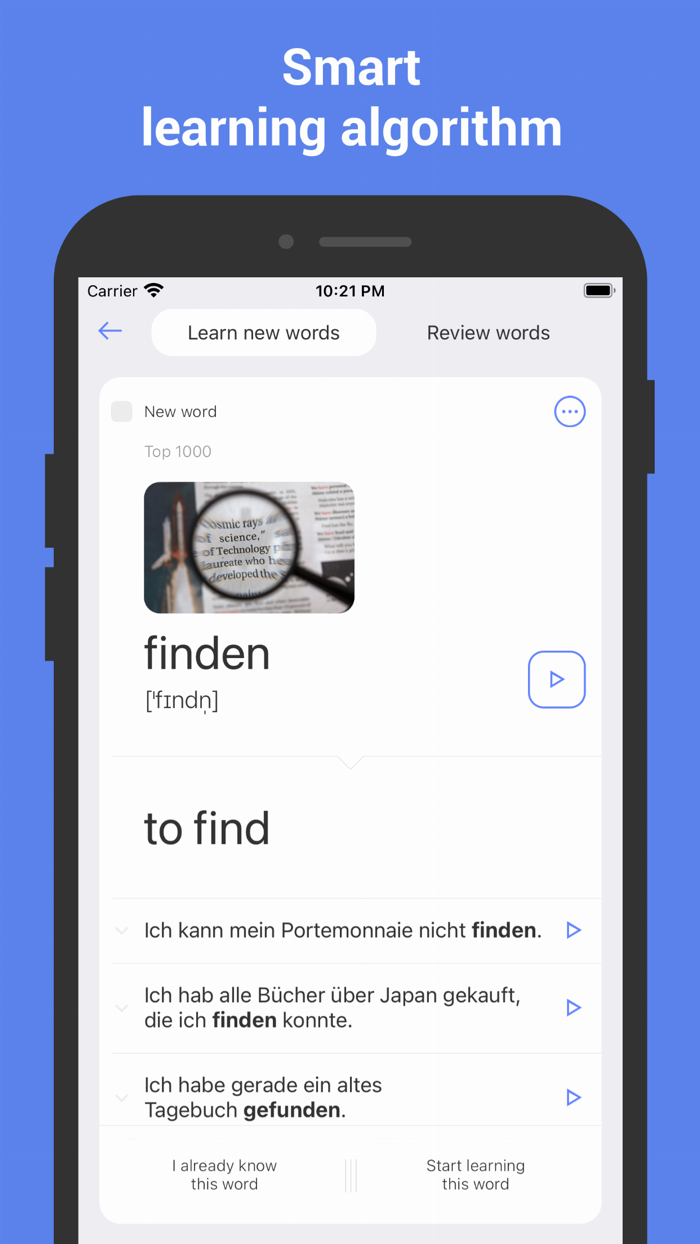 Learn German with Flash cards