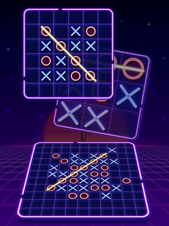 Tic Tac Toe Glow 2 player - Apps on Google Play