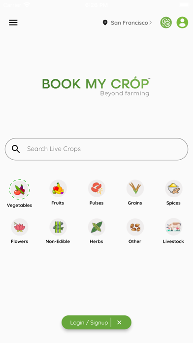 Book My Crop - Farmer/Buyer Screenshot