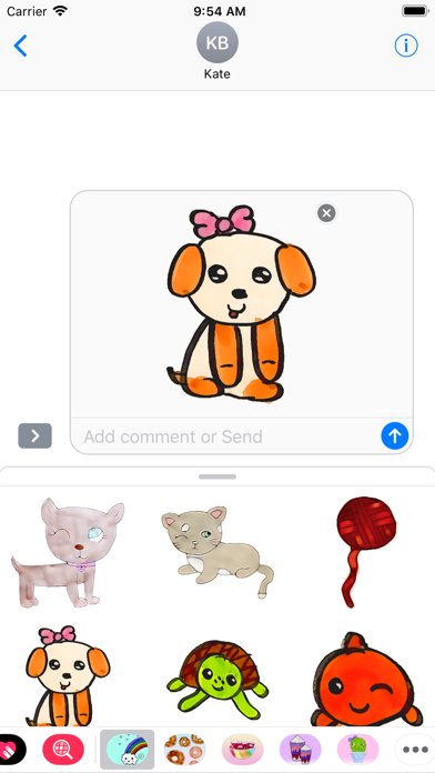 Kawaii Pets & Friends Stickers Screenshot