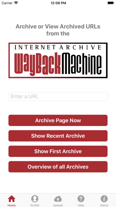Wayback Machine Screenshot
