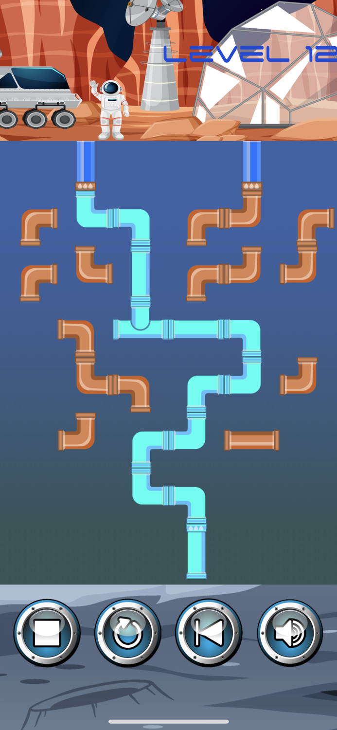 Space Pipes Connect Puzzle