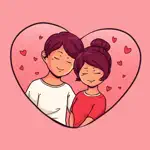 Together Couple Stickers App Cancel