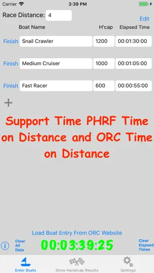 Sailing Handicap Calculator screenshot 2