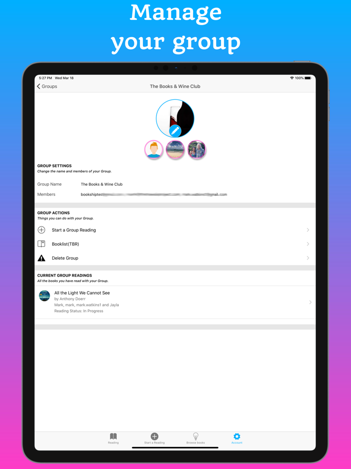 Bookship a virtual book club