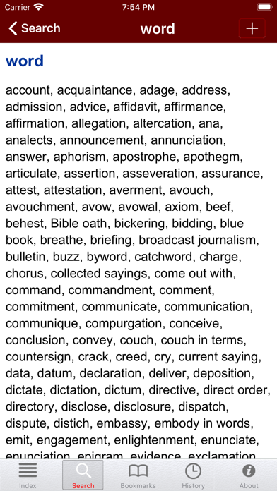 Roget's II: New Thesaurus Screenshot
