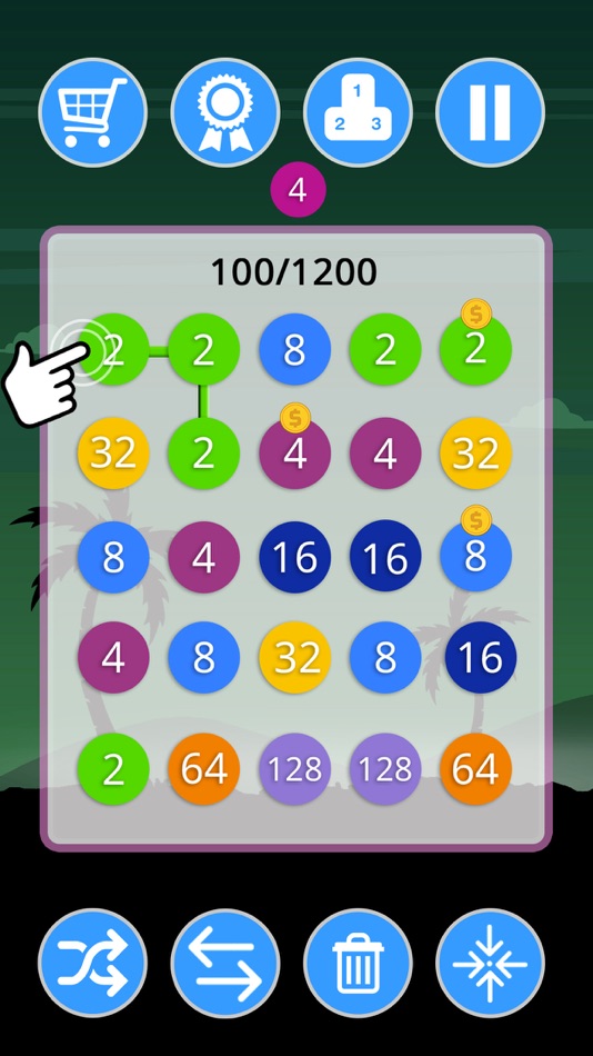 #4. 2-4-8 : link identical numbers (iOS) 게시자: PLAYTOUCH