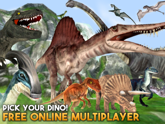 Jurassic Dinosaur Online Sim iPad app afbeelding 2