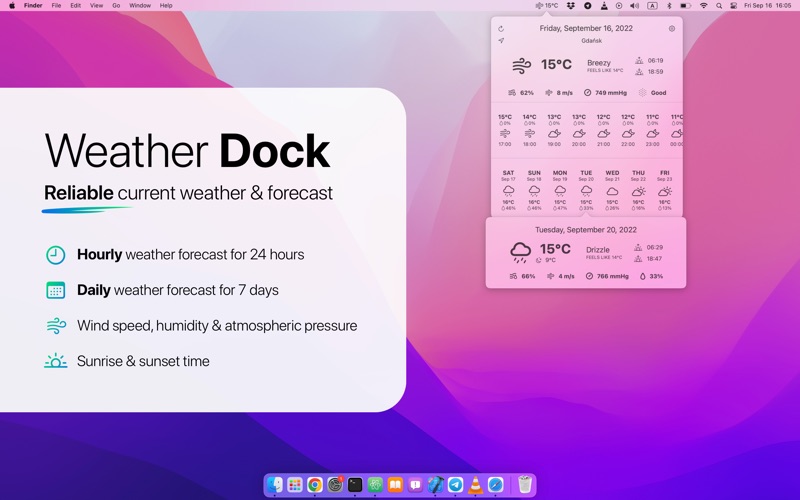 Weather Dock Screenshot