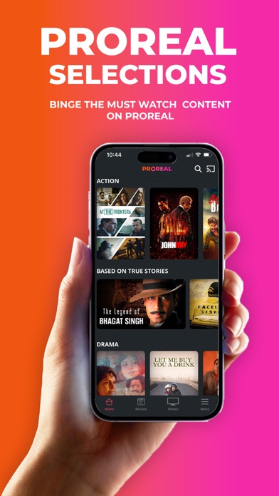 Proreal- Movies,Live TV & More Screenshot
