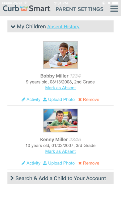 CurbSmart Parent Screenshot