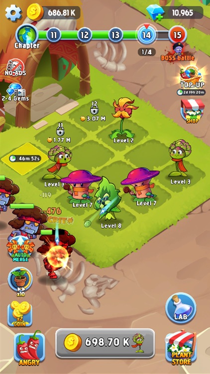 Zombie Farm - Merge Defense screenshot-5