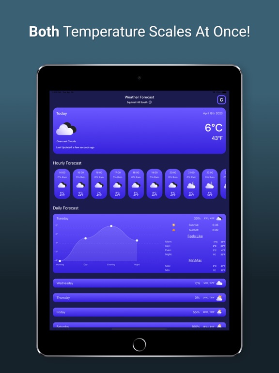 Screenshot #4 pour DualTemp Weather