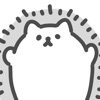 gray hedgehog sticker icon