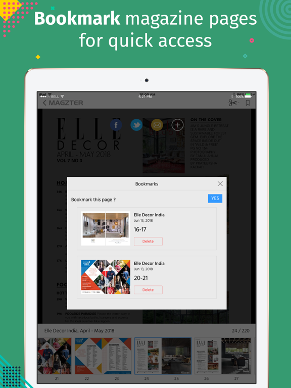 Elle Decor India iPad screenshot