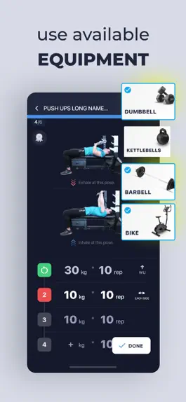 Game screenshot Gym Workout Planner - GYMDONE hack