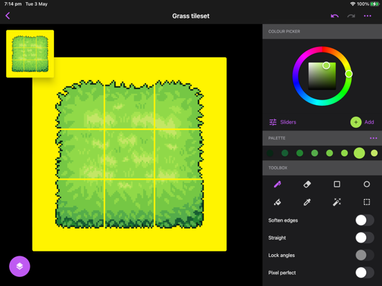 Pixel Brush: 8 bit hobby gifs iPad screenshot 5 - Graphics & Design app