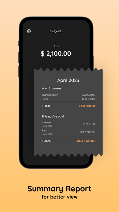 Budget Tracker - BudgetUp Screenshot
