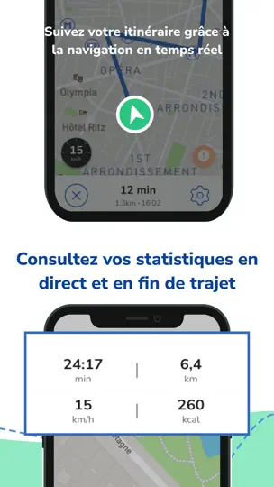 Capture d'écran de Geovelo - GPS & Stats Vélo sur iPhone 3