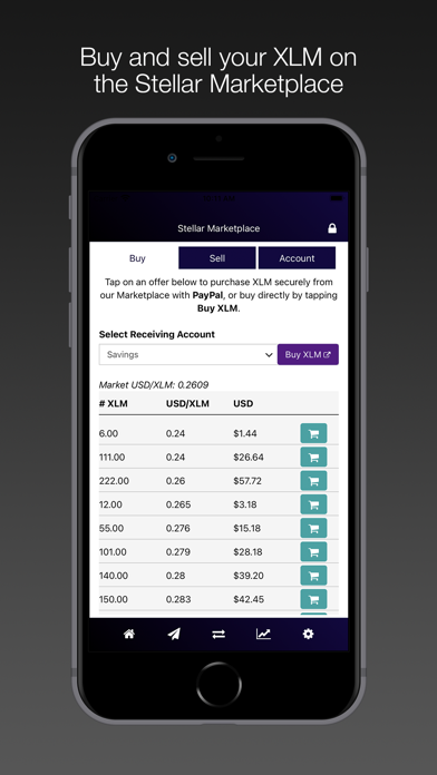Screenshot #1 pour XLM Wallet - Buy Crypto