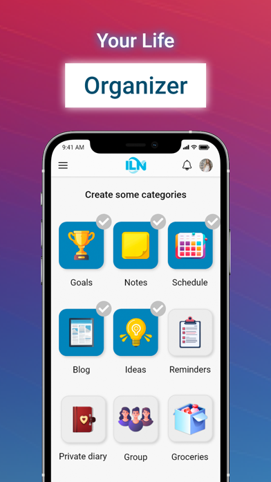 ILN - Your Life Organizer Screenshot