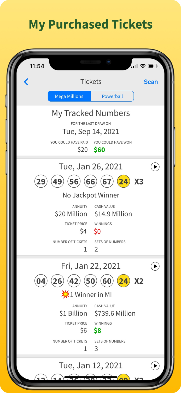 Powermega Lottery App