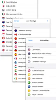 us holidays - cals with flags iphone screenshot 1