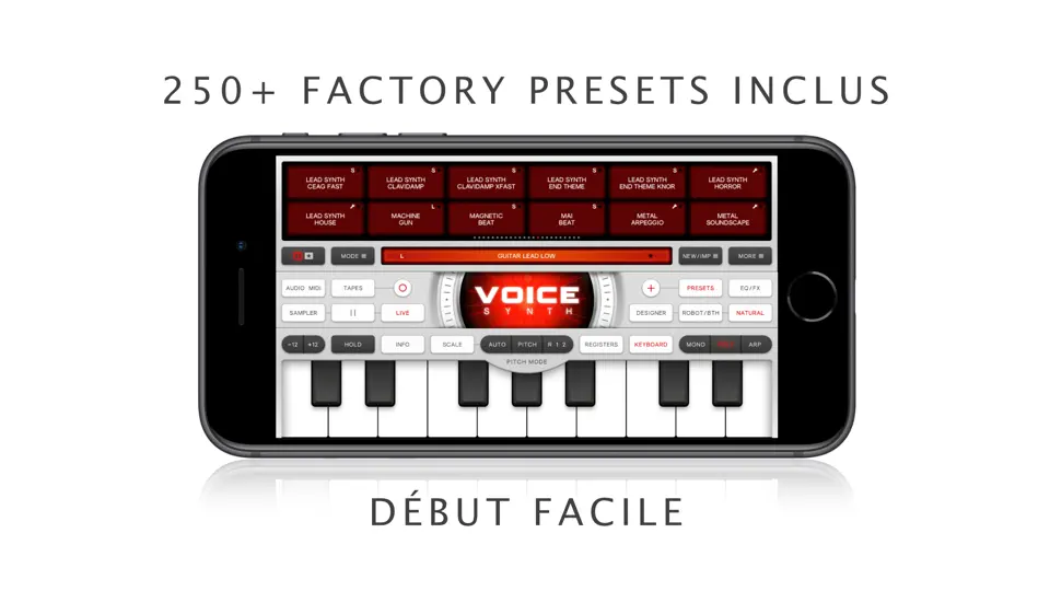 Capture d'écran de Voice Synth Modular sur iPhone 10