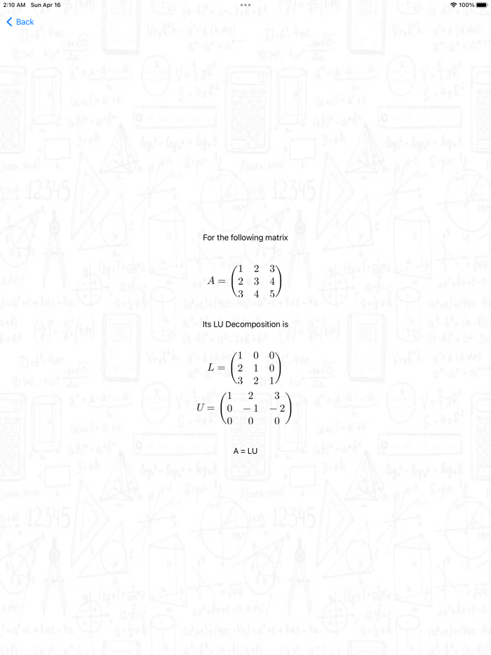 Basic Linear Algebra