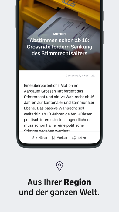 Aargauer Zeitung News Screenshot