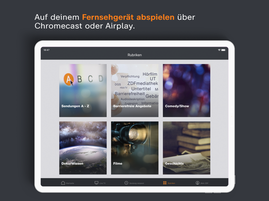 ZDFmediathek iPad app afbeelding 4